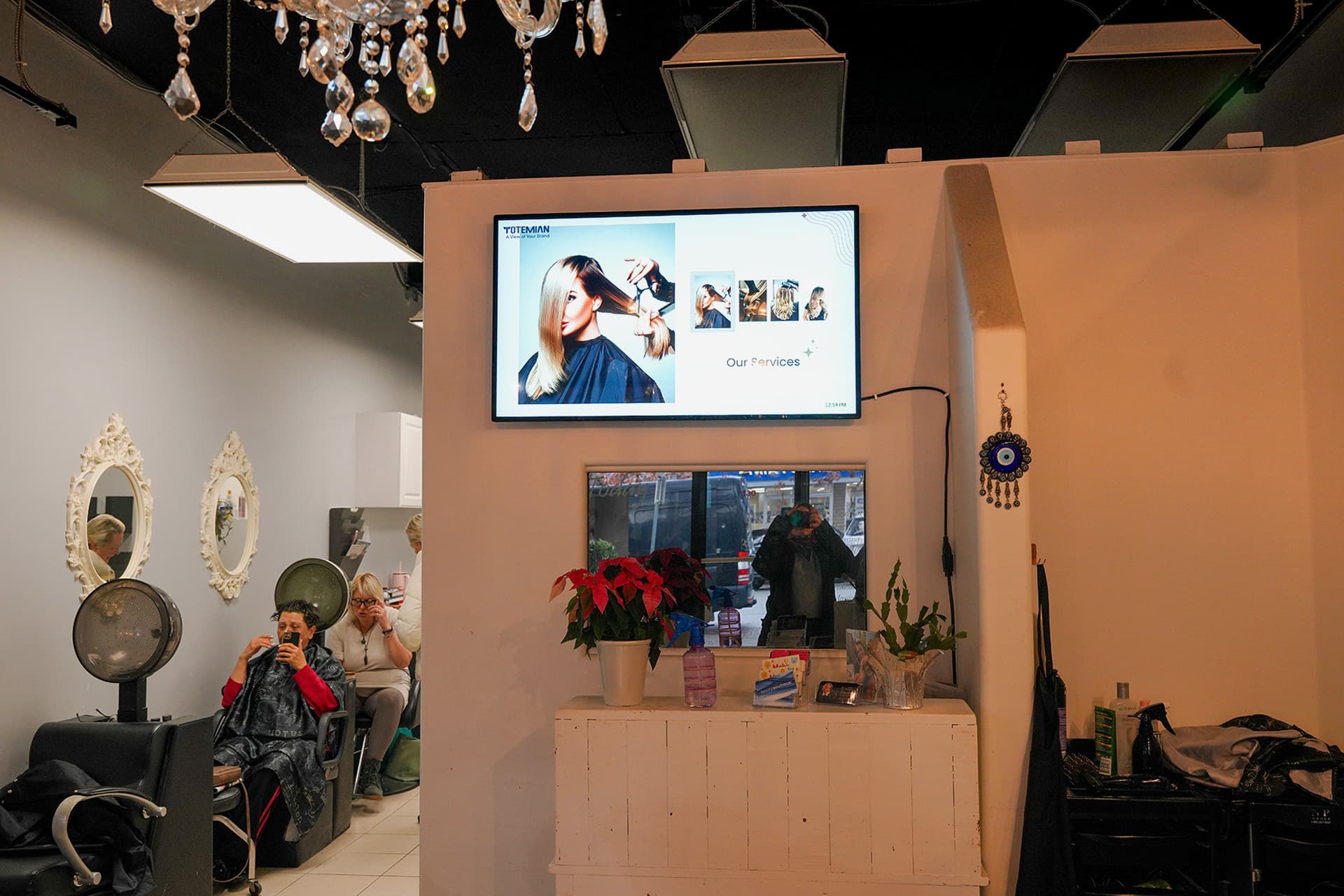 horizontal totemian brandboard at hair today