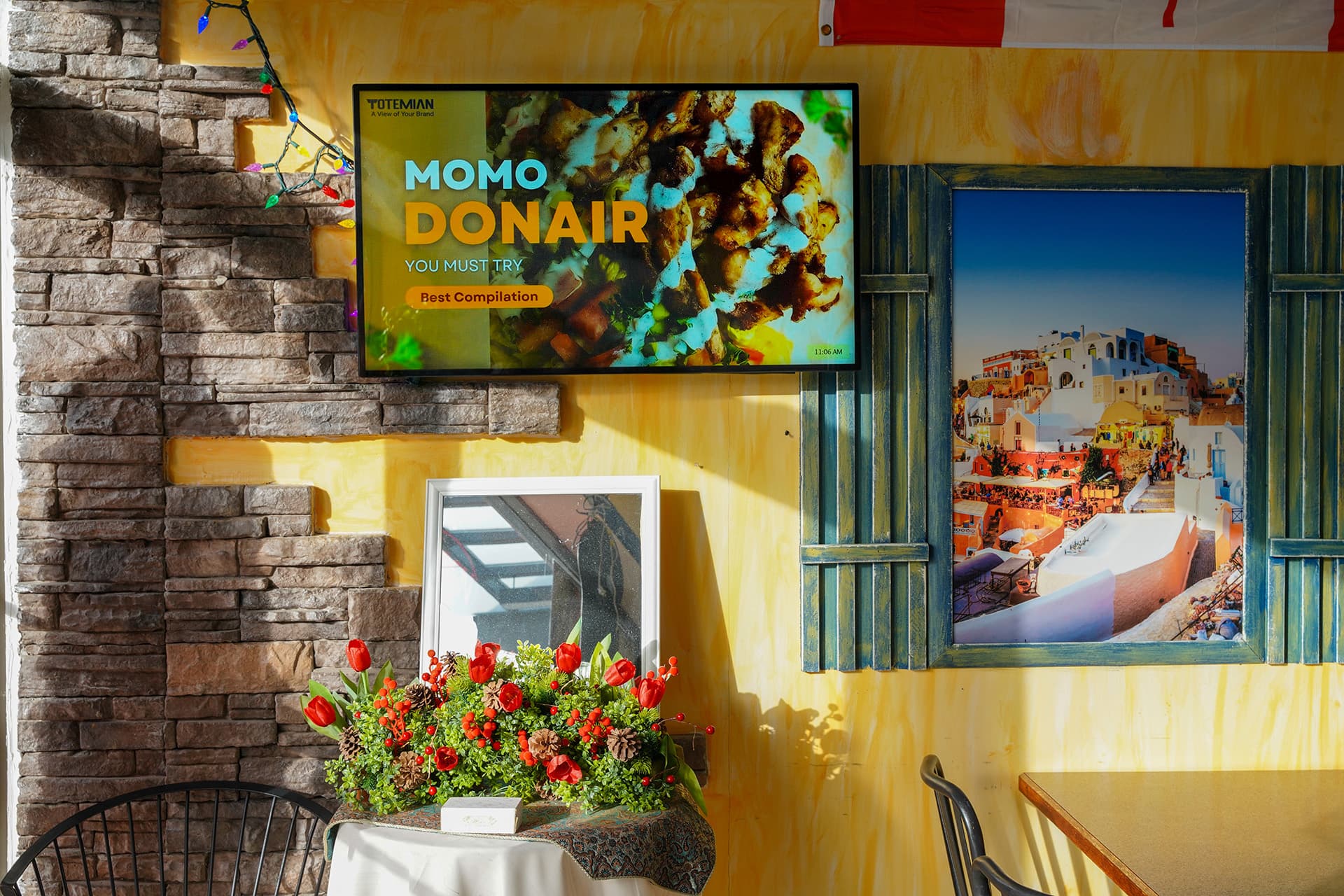 horizontal totemian brandboard at momo donair