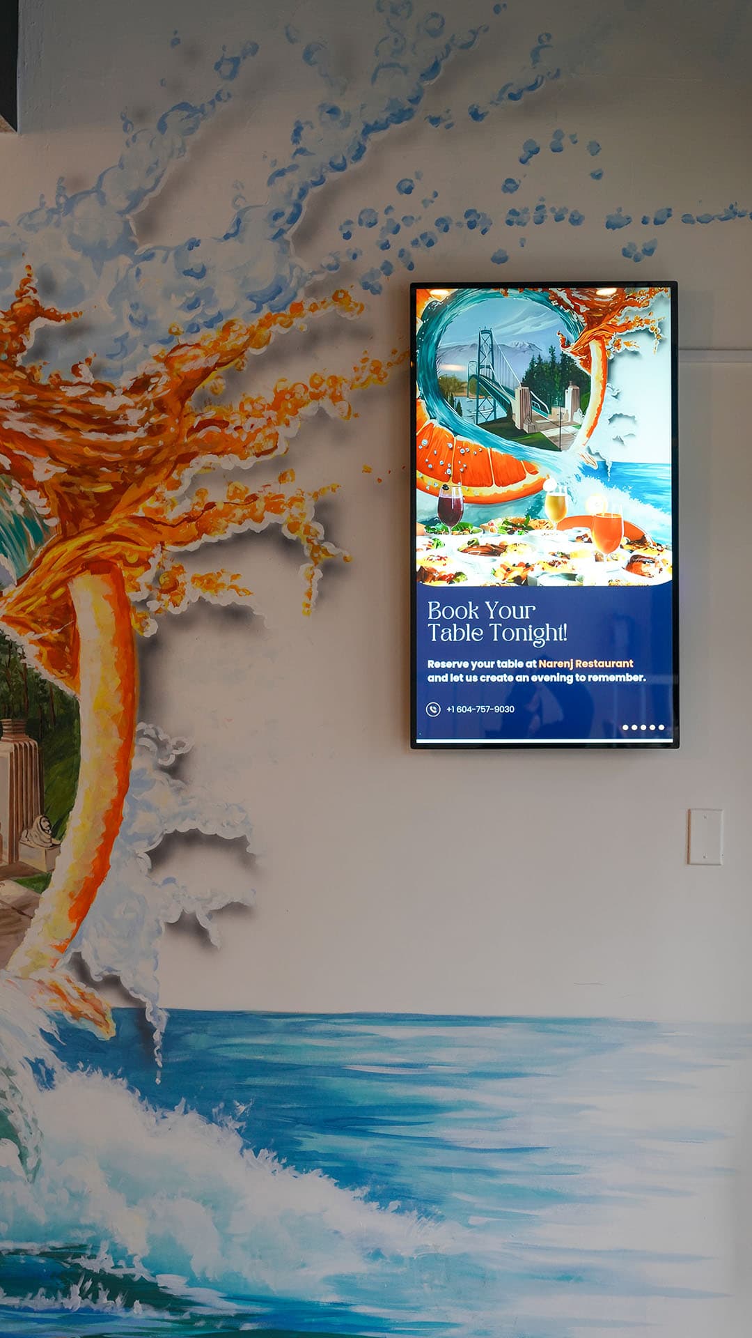 Brandboard placed inside a venue