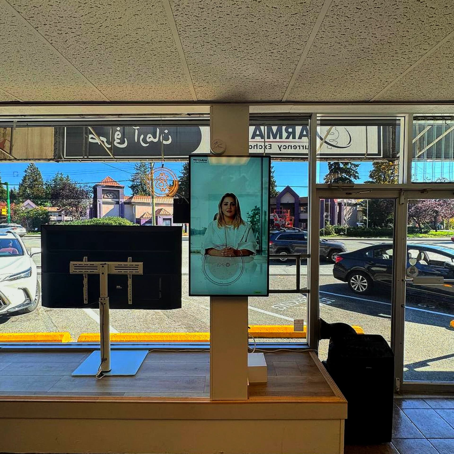 Brandboard inside a salon