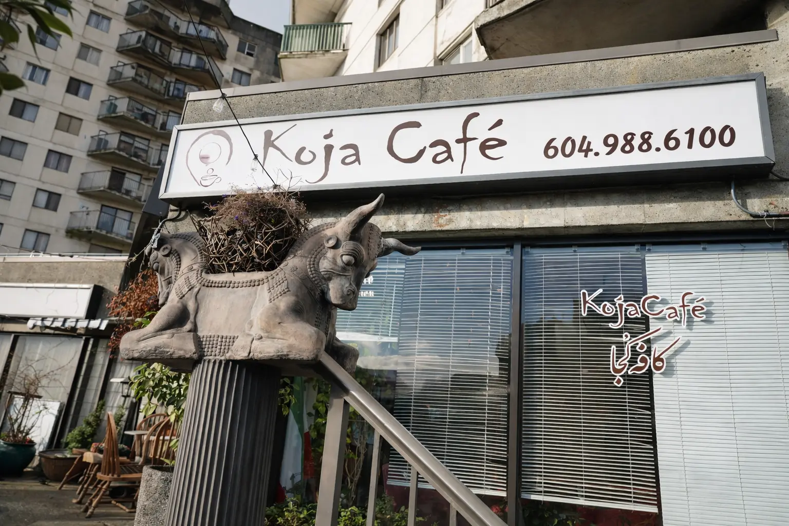 Brandboard inside a Vancouver café