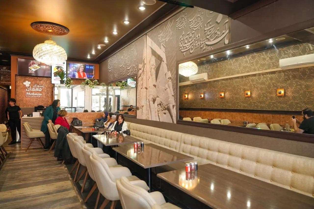 Inside Mehman Restaurant