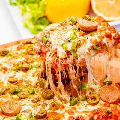 Hearty Sandwiches, Pizza & Fast Food with Persian Flavor